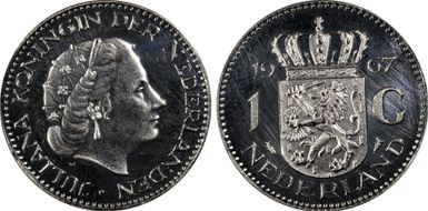 1967 Gulden Nickel KM-184a PR66CAM