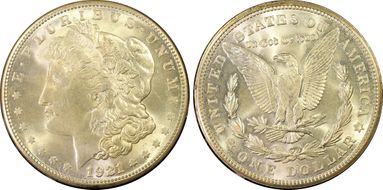 1921-S $1 MS66