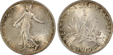 1912 1 Fr Gad-467 F-217 MS65