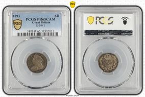 1893 6D S-3941 PR65CAM