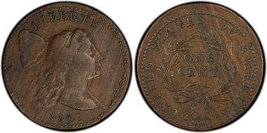 1793 1C Liberty Cap, S-16 VF35BN