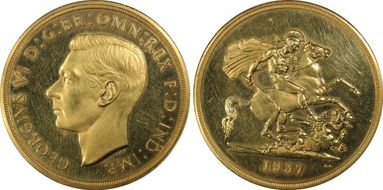 1937 £5 S-4074 PR62CAM