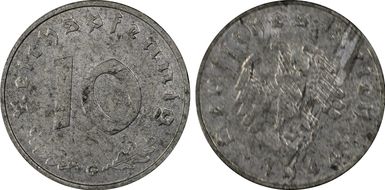 1944-G 10 Pfg J-371 MS62