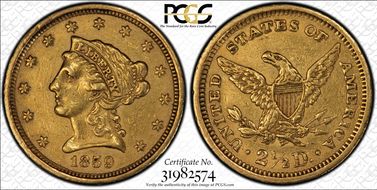 1859 $2.50 New Reverse XF45