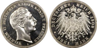 1908-A 3 Mk J-103 PR67CAM