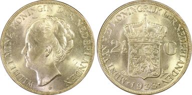 1938 2 1/2 G KM-165  Ag MS64