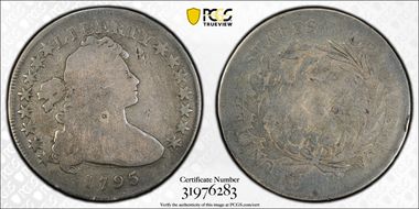 1795 $1 Draped Bust, Off-Center G4