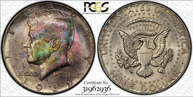1969-D 50C MS66