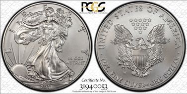 2011-W $1 Burnished Silver Eagle 25th Anniversary Set SP68