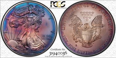 2011-S $1 Silver Eagle 25th Anniversary Set MS67