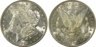 1893 $1 MS62