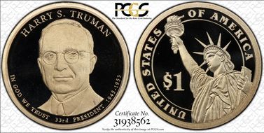 2015-S $1 Harry S. Truman PR70DCAM