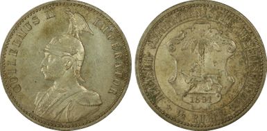 1891 1/2 Rup J-712 MS63