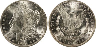 1881-O $1 MS62
