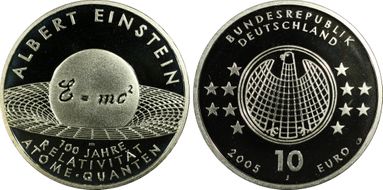 2005-J € 10 Albert Einstein KM-238 PR68DCAM