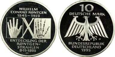 1995-D 10 Mk Röntgen J-461 PR68DCAM