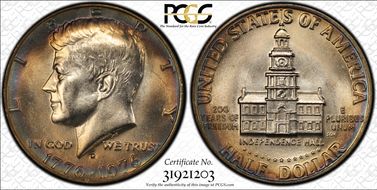 1976-D 50C Clad MS66