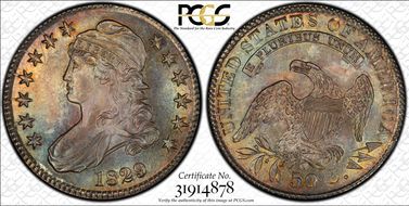 1829 50C O-105a MS66+