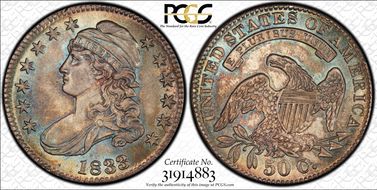 1833 50C O-114 MS67+