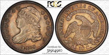 1829 10C JR-12 MS66
