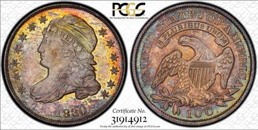 1830/29 10C JR-5, FS-301 MS67