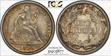 1889 10C DDR FS-801, F-106 MS63