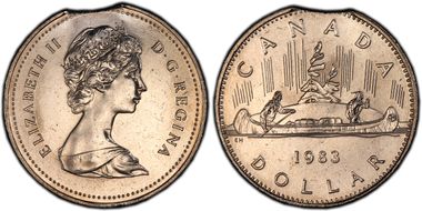 1983 $1 Voyageur MS63