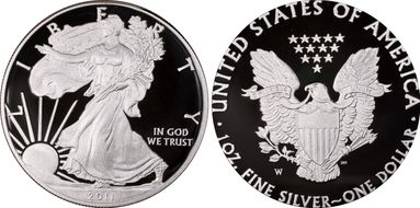 2011-W $1 Silver Eagle 25th Anniversary Set PR70DCAM