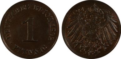 1892-D Pfg KM-10 MS65BN