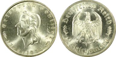 1934-F 2 Mk Schiller J-358 MS64