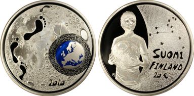 2010 € 20 Lunar Surface PR70DCAM