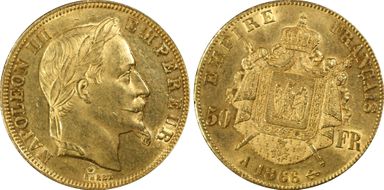 1866-A 50 Fr Gad-1112 F-548 AU55