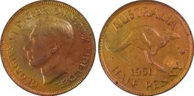 1951(p) 1/2D No Dot MS64RB