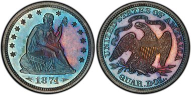 1874 25C Arrows PR66+