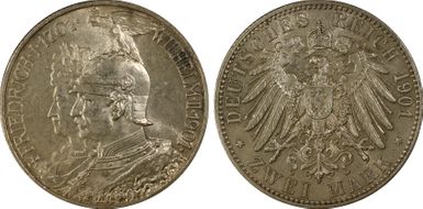 1901 2 Mk 200 Years J-105 MS63