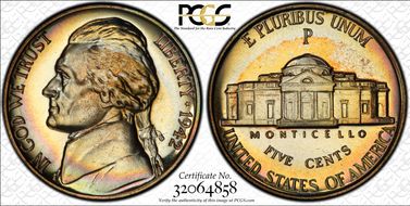 1942-P 5C Silver PR67