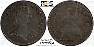 1787 CT 1/2P Small Head Right, ''ET LIB'' VF35BN