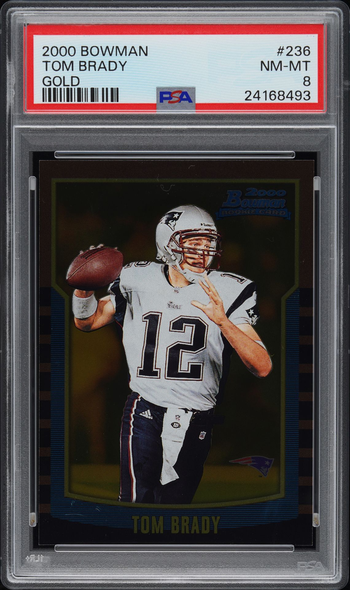 2000 Bowman BOWMAN Gold #236 Tom Brady front