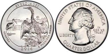 2014 25C Everglades NP 5 oz Silver MS69DMPL