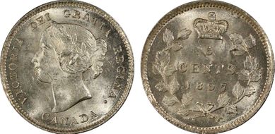 1897 5C Narrow 8 MS62