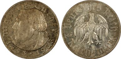 1933-G 2 Mk Luther J-352 MS64