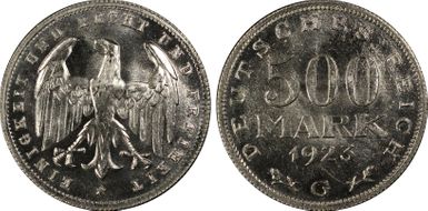 1923-G 500 Mk J-305 MS67