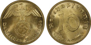 1938-A 10 Pfg J-364 MS64