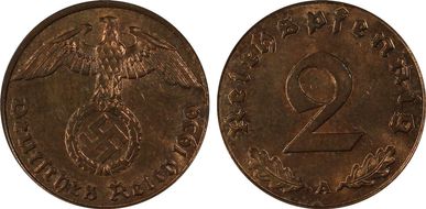 1939-A 2 Pfg J-362 MS63RB