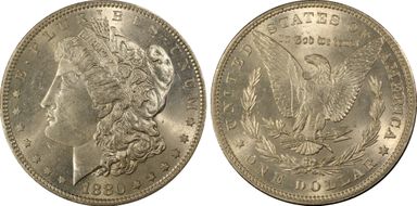 1880 $1 MS64