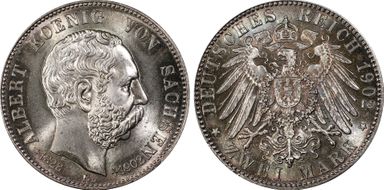 1902-E 2 Mk J-127 Albert's Death MS66+