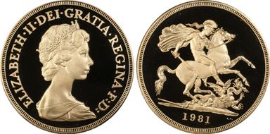 1981 £5 S-SE1 St. George PR69DCAM