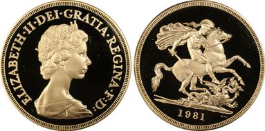 1981 £5 S-SE1 St. George PR69DCAM