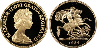 1984 £5 S-SE1 St. George PR68DCAM