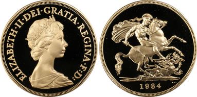 1984 £5 S-SE1 St. George PR69DCAM